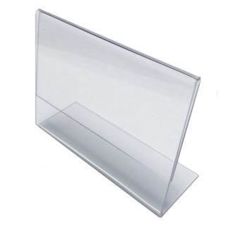 Porte étiquette plexi incliné A7 horizontal PLIA7H de travers