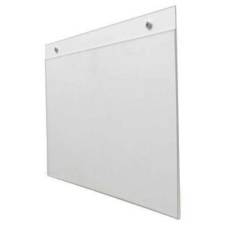 Porte visuel mural plexiglas A3 Horizontal prépercé avec vis