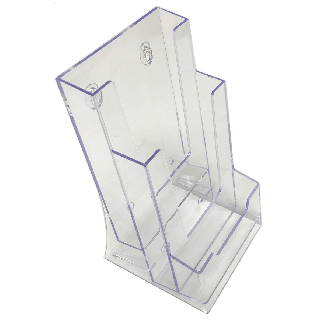 Porte brochure A6 PPK442 avec porte cartes de visite de travers