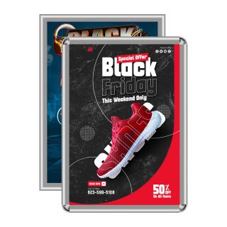 Panneau d'information flèche A4 | Présentoir P&P