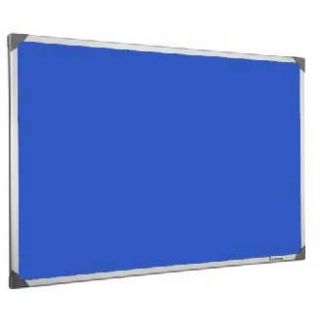 Tableau en feutrine bleu 60 x 90 cm cadre alu