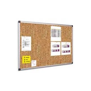 Tableau liège décoratif 90 x 180 cm cadre alu