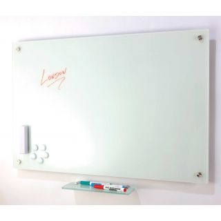 Tableau en verre blanc 100 x 150 cm magnétique