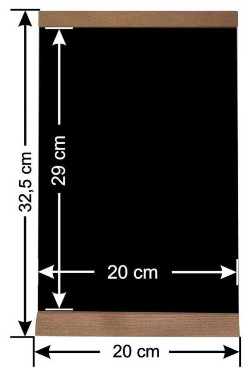 Chevalet de table ardoise A4 TSBA4