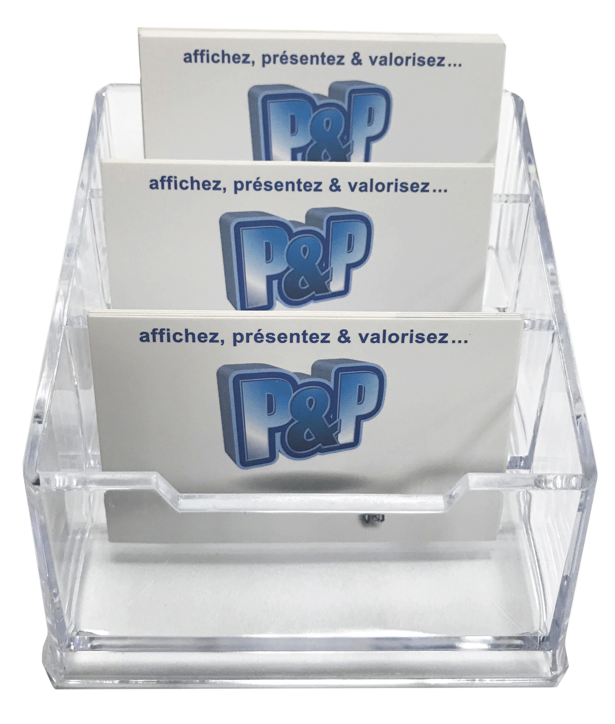Porte carte de visite 3 compartiments PPK054
