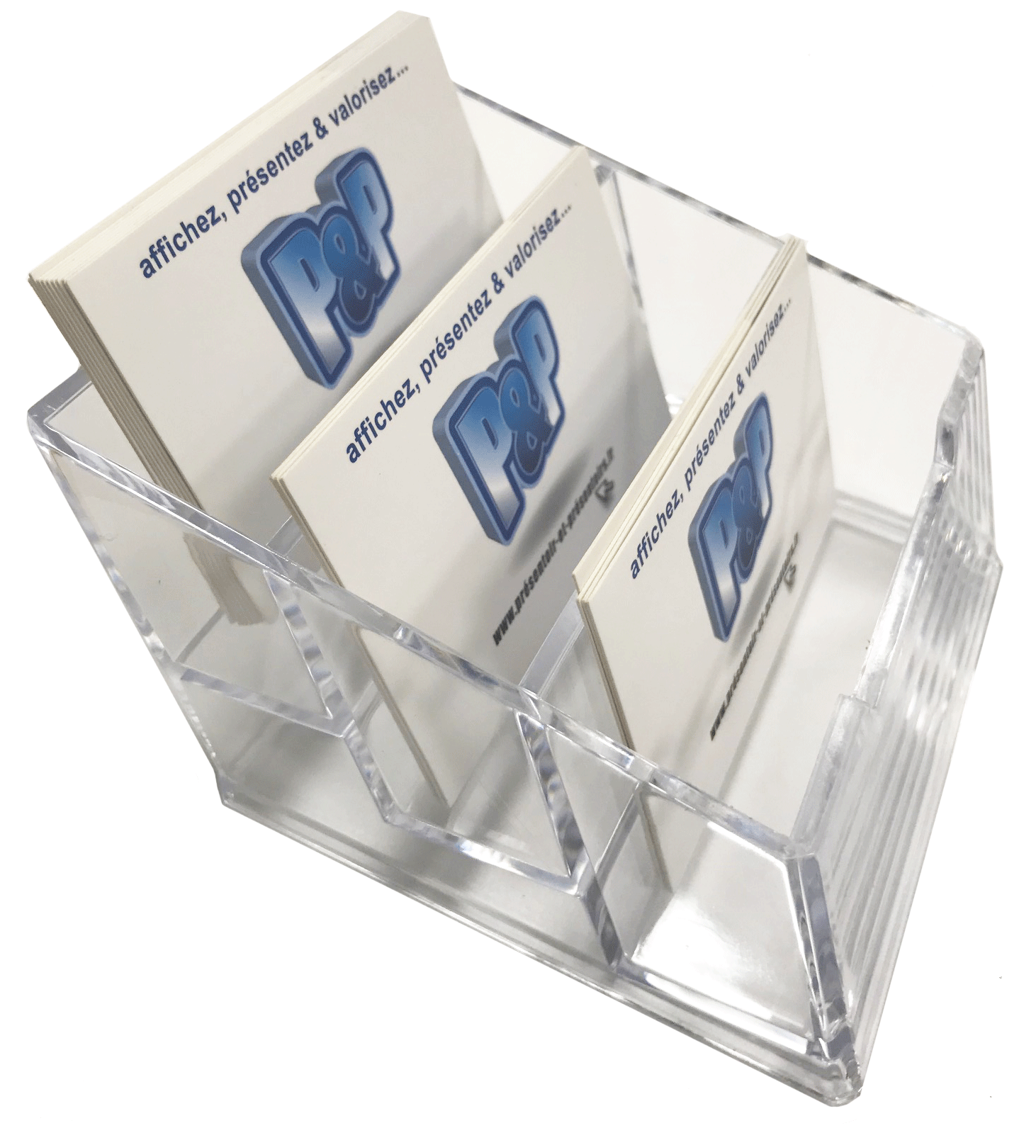 Porte carte de visite 3 compartiments PPK054