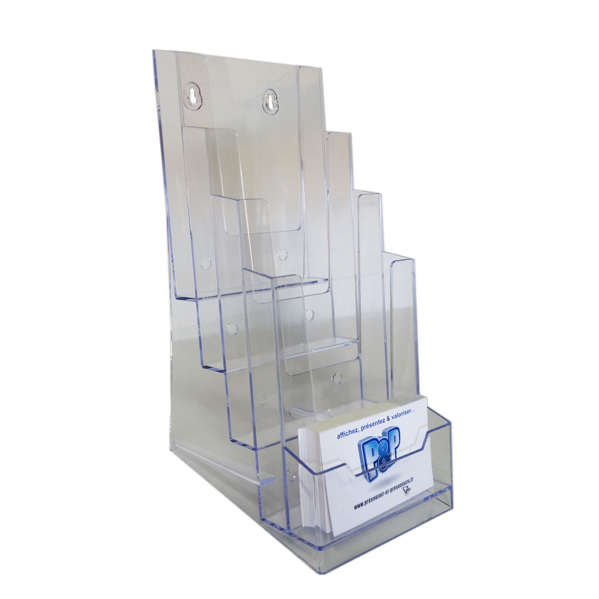 Porte brochure A6 PPK444 avec porte cartes de visite