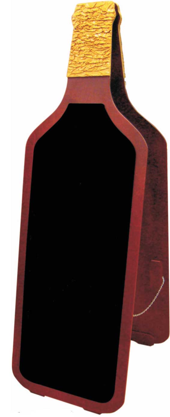 Chevalet stop trottoir ardoise BOUTEILLE