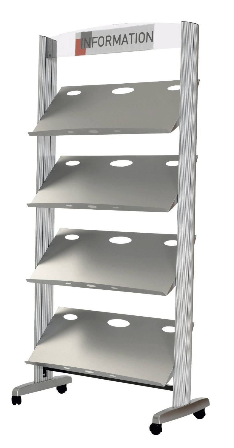 Porte brochure A4 sur pied PAP12TMG
