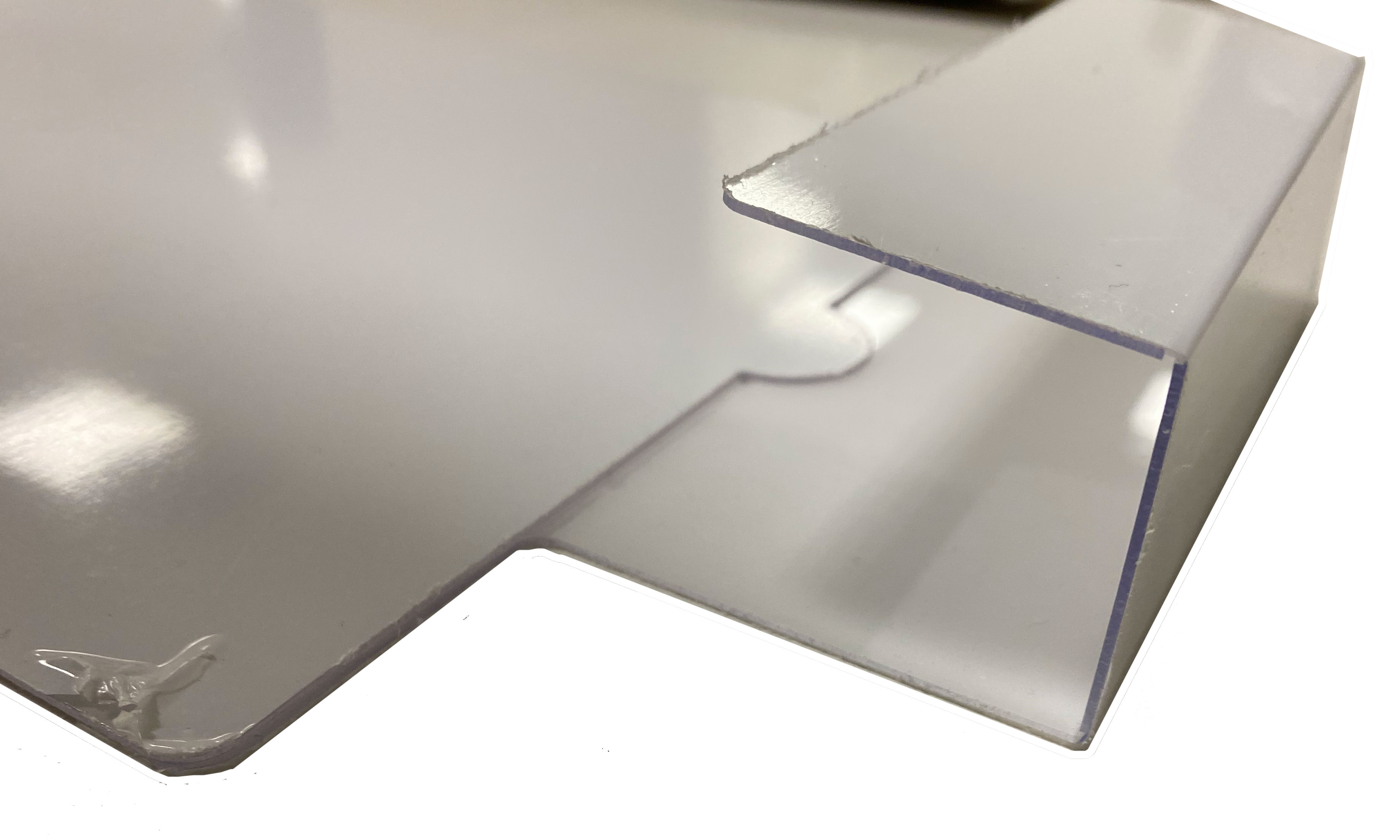 Porte visuel plexiglas A4 vertical de pare soleil