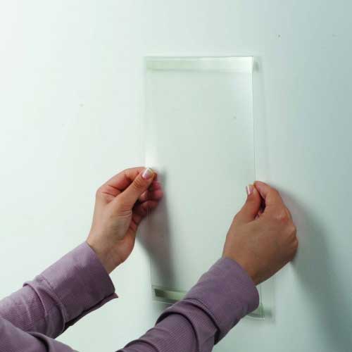 Porte visuel A3 vertical adhésif