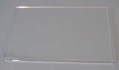 Porte affiche plexiglas A1 horizontal 3 mm suspendu