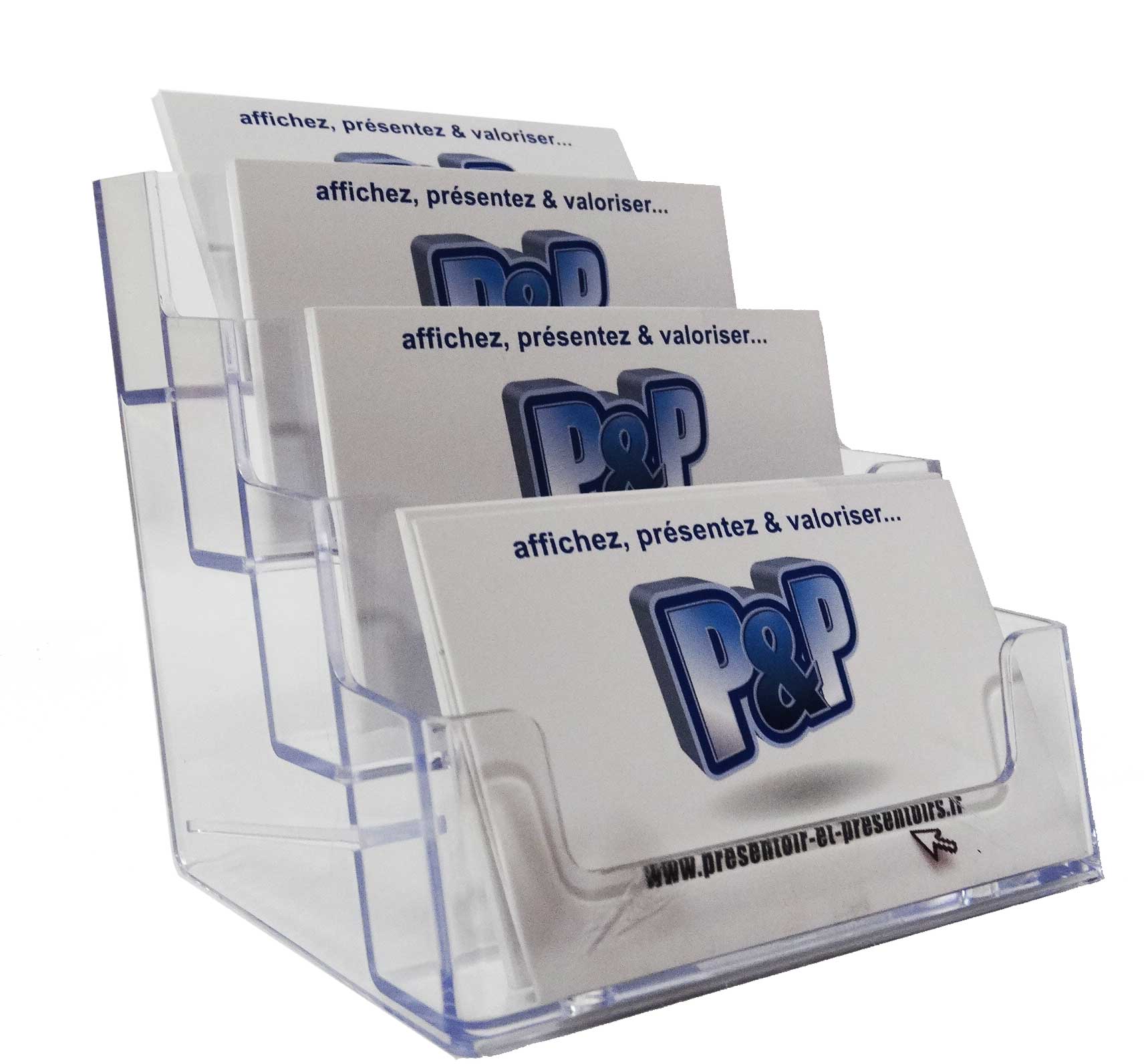 Porte carte de visite 4 compartiments paysage PPK504