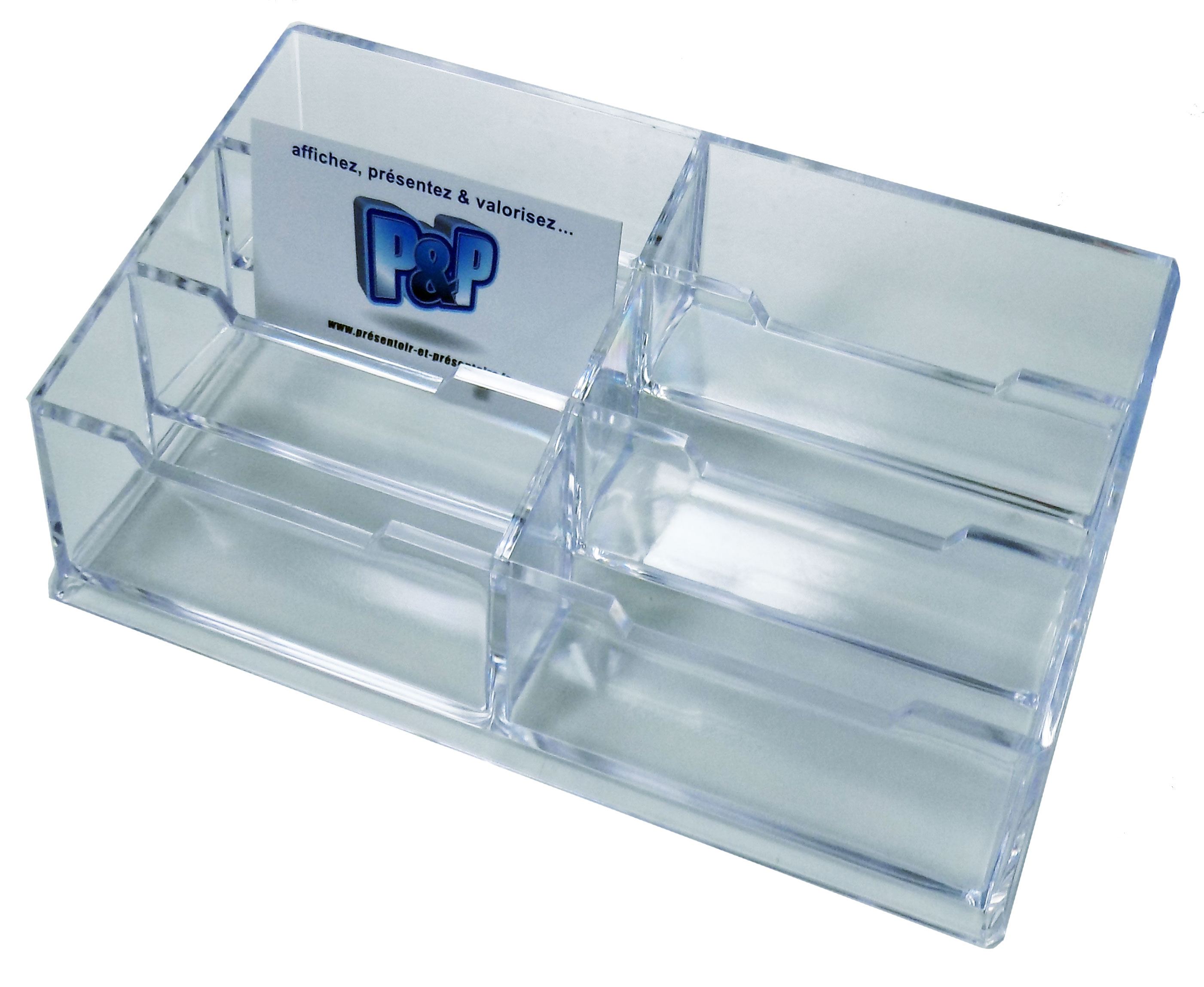 Porte carte de visite 6 compartiments PPK055