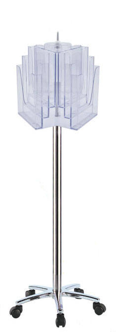 Porte brochures A4 rotatif de sol PPK289B