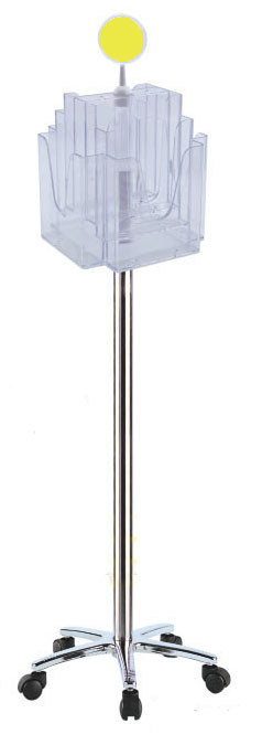 Porte brochures A5 rotatif de sol PPK296B