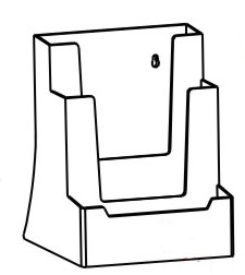 Porte brochure A5 PPK447 avec porte cartes de visite