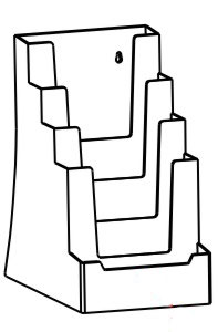 Porte brochure A5 PPK449 avec porte cartes de visite