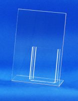 Porte visuel A4 de comptoir avec porte brochure A6 PVB