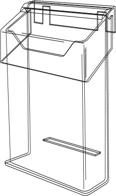 Porte brochure mural 1/3 A4 CONKWA1/3A4