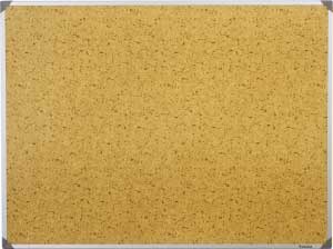 Tableau Post-it 60 x 90 cm cadre alu fond brun