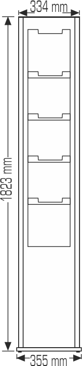 Totem porte brochures 10A4