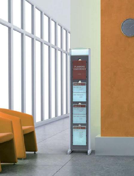 Totem porte visuel 8A4