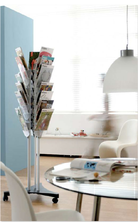 Porte brochure A4 sur pied TREF24