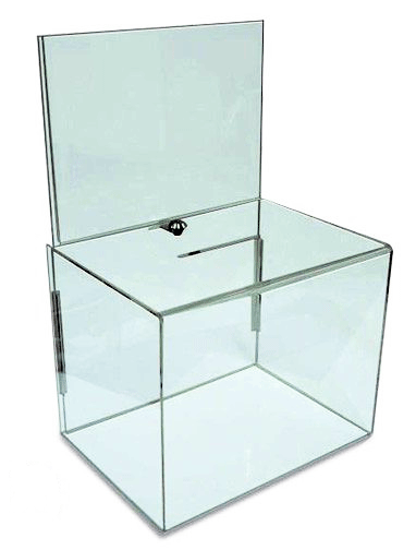 Urne plexiglas CLAS250 avec porte visuel A4