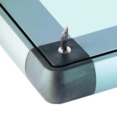 Vitrine intérieure fond métal RADMETVERRE 9A4