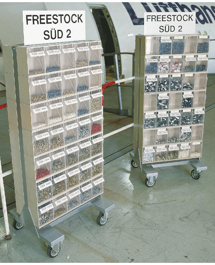 Etagère de stockage stala en cours d'utilisation