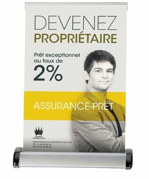 Chevalet A4 mini roll-up