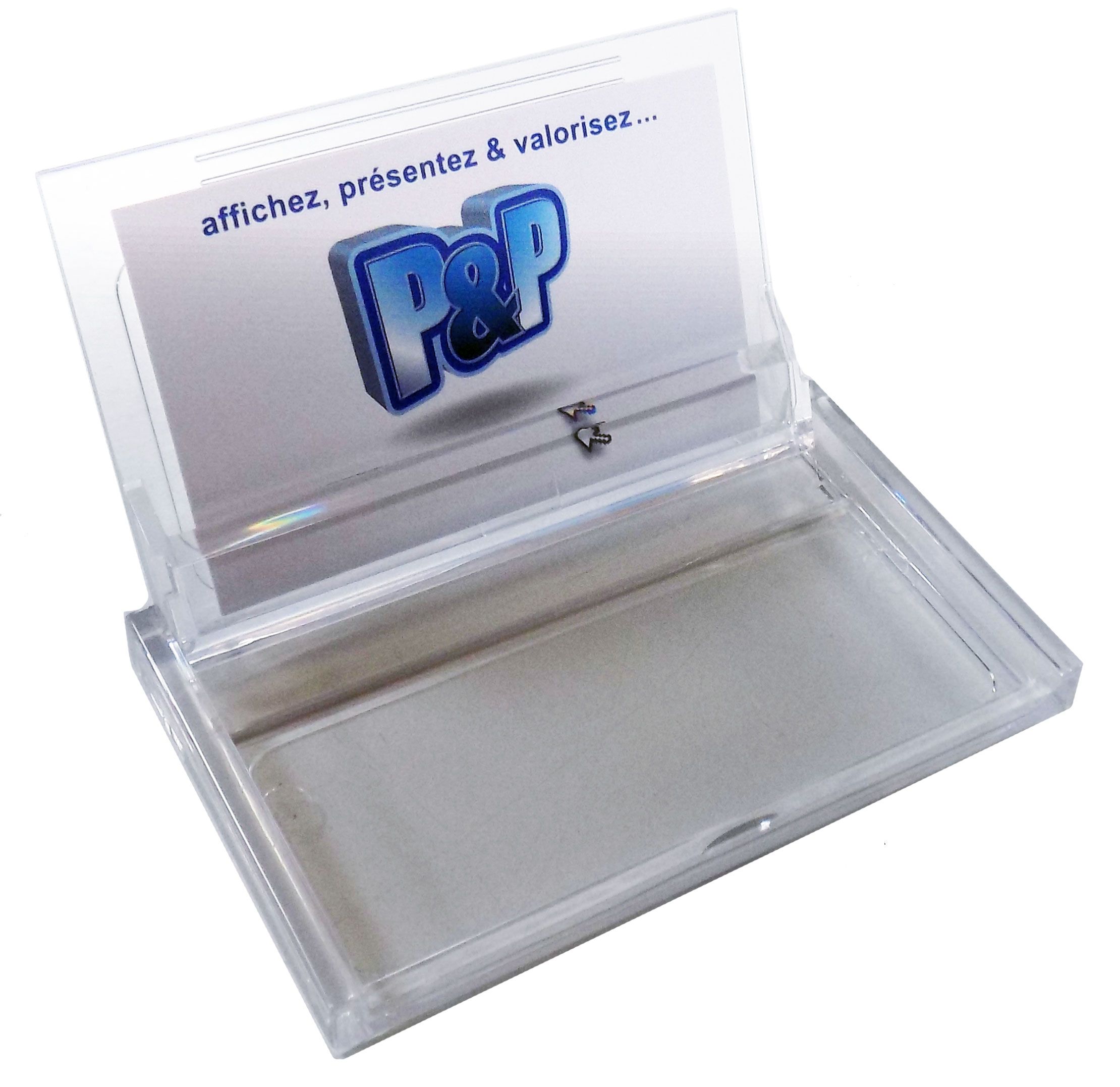 Porte cartes de visite en plexiglas en vente chez P&P