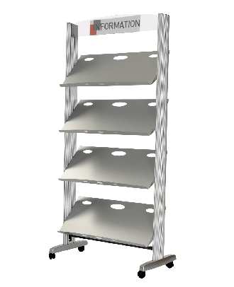 Porte brochure A4 sur pied PAP12TMG