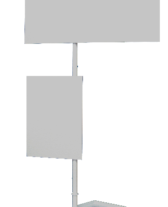 Fronton 336 d'affichage A3 pour stand de démonstration