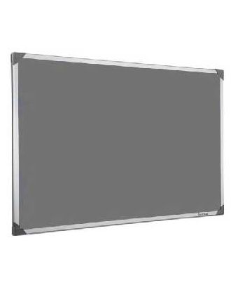 Tableau en feutrine grise 90 x 120 cm cadre alu